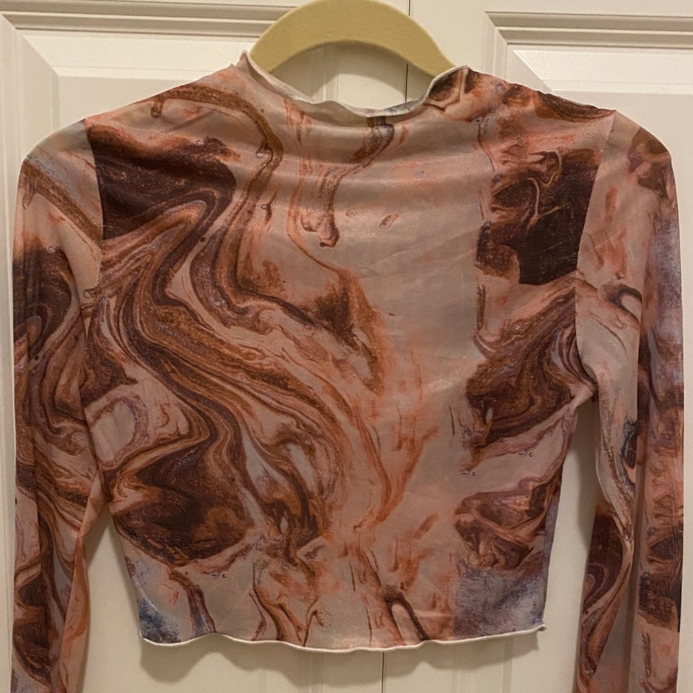 Mesh Marbly Top - Picture 2 of 5